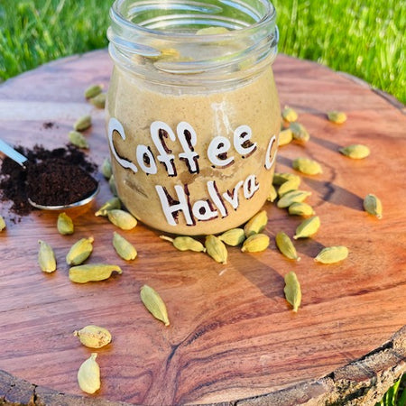 Coffee Cardamom Halva Spread